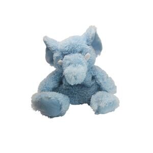 Weighted Blue Elephant Plush Stuffed Animal Shaggy Soft Floppy Cuddle Toy 12”